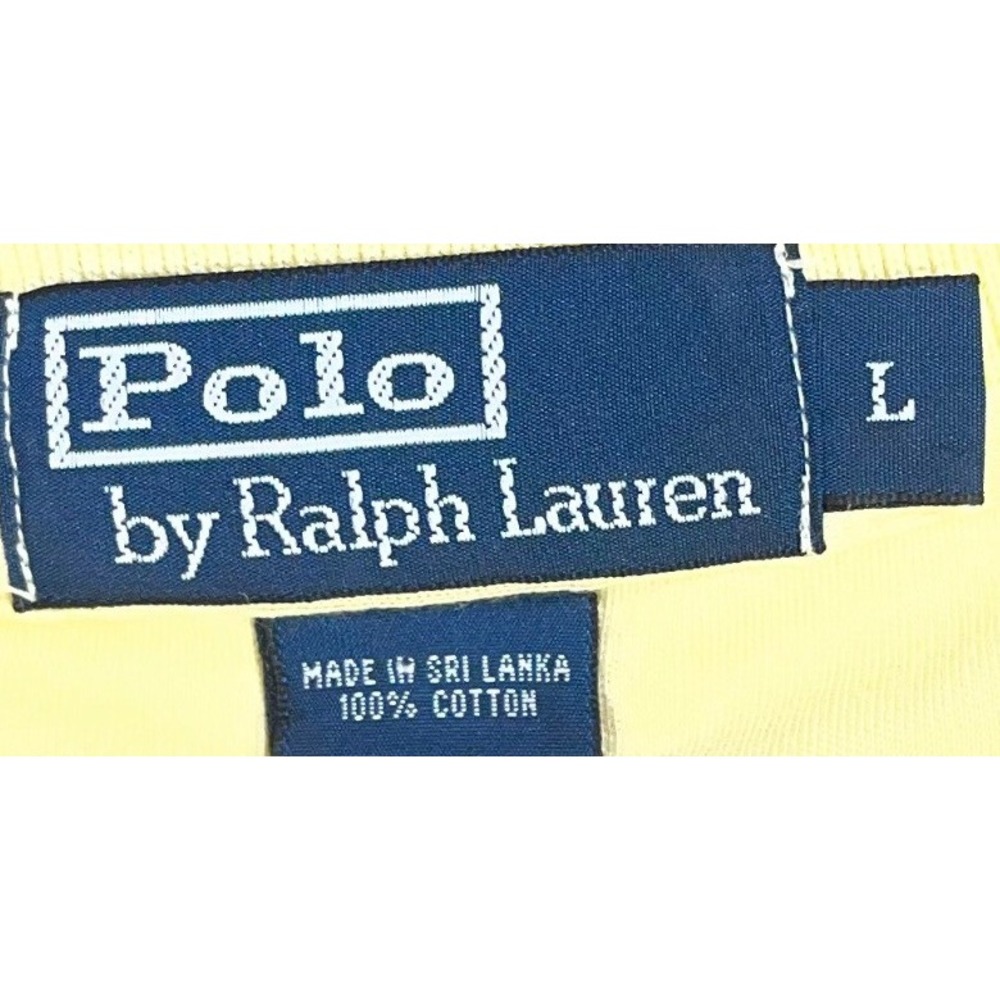 Polo Ralph Lauren Polo Shirt Men's L Short Sleeve Classic Yellow - Picture 3 of 7